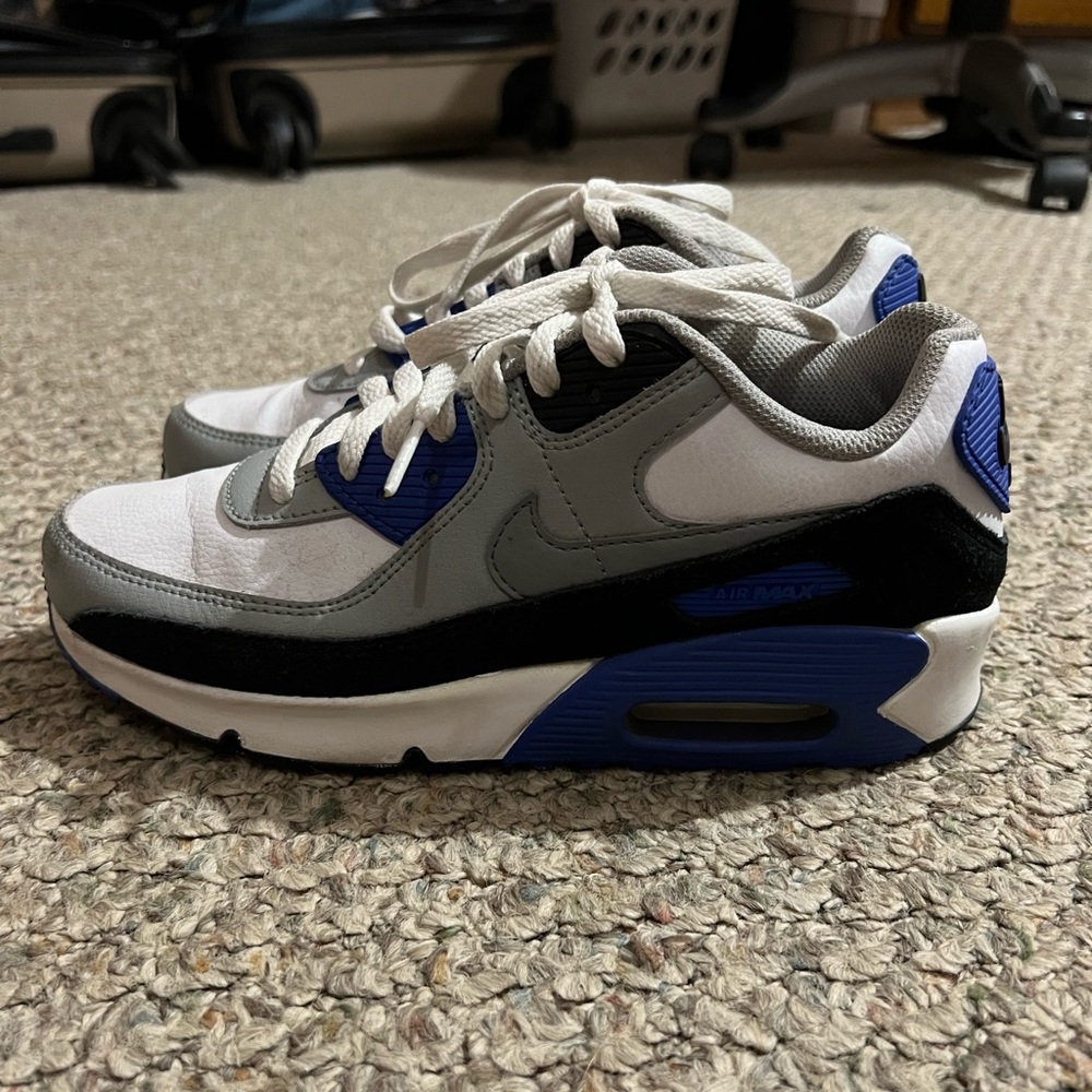 Nike Air - Royal Blue, Black, Grey and White Kids 5Y (Women’s 7)